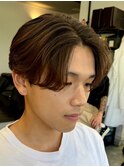 波巻きパーマメンズパーマメンズヘアツーブロックツイストパーマ