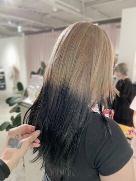 ギネス(Giness) 逆ルーツカラー デザインカラー 裾カラー 熊本