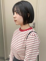 パークレーン アイス イヴェン(park lane ICI yeven)&nbsp;ボブレイヤーカットグレージュ地毛風カラー秋カラーレイヤーボブ