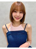 レイヤーロング/ヘルシースタイル/韓国ヘア/ベビーピンク/吉祥寺