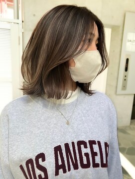 ジルブラン 土浦(JIL BLAN) ハイライトバレイヤージュダブルカラーケアブリーチ30代40代