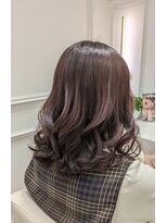 フェリーアヴェダハルミ(FEERIE AVEDA HARUMI)&nbsp;くびれレイヤー×ピンクブラウン