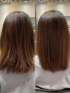 クィーンズガーデンバイケーツーギンザ(QUEEN’S GARDEN by K two GINZA) 美髪縮毛矯正*髪質改善トリートメント*ミディアムレイヤーカット