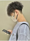 ツイストスパイラルパーマ束感ショートマッシュ縦落ちツイスパ