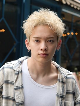 フィフス トウキョウ (fifth TOKYO) 渋谷スパイキーショートパーマブリーチWカラーメンズショート