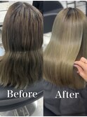 ブリーチ毛でもサラサラに☆