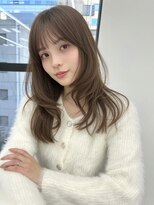 ユーフォリア 渋谷グランデ(Euphoria SHIBUYA GRANDE)&nbsp;レイヤーカット　ベージュカラー　顔まわりカット