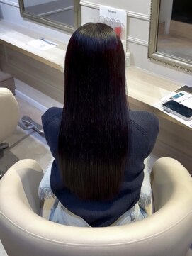 アンド ラ ブランシュ(&.La Blanche) 大人ガーリー/ダークアッシュ/ミディアムレイヤー/髪質改善