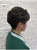 ツーブロ/フェザーパーマ/ニュアンスパーマ/センターパート