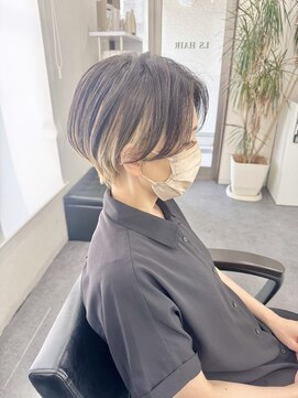 エルエスヘアー(LS HAIR) 【片山陽基】デザインのあるショート◎インナーカラーとハンサム