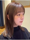 レイヤーカットショートボブショートカット顔周りカット韓国30代