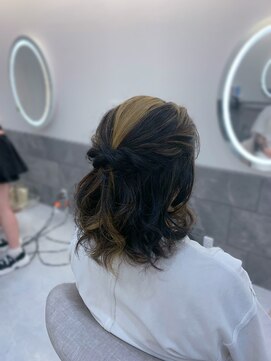 ヘアセットクラン リリー 東梅田店(hair set Clan lily) ハーフアップ