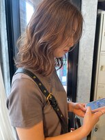 エインアンリー 明治神宮前(AIN.ANLY.)&nbsp;ミディアムパーマ、ミディアムパーマゆるめ、ニュアンスパーマ