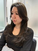 ロジェ(Loge)&nbsp;髪質改善＊顔周りレイヤー＊小顔＊ダークパープル大阪難波上本町