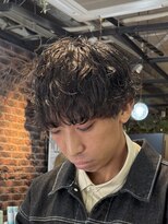 バーシャミ 博多(Baciami)&nbsp;シャドウパーマで作る緩ふわメンズヘア