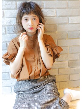 ロロネー 梅田(Lolonois) 【Lolonois梅田】切りっぱなし×ワイドバングボブ(藤岡なおき)