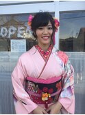 編み込みアレンジ