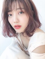 マックスビューティーギンザ(MAXBEAUTY GINZA)　&nbsp;小顔カットラベンダーベージュシースルーバング【銀座/銀座駅】