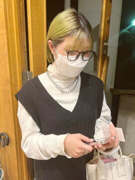 ラパンセ ブルー(LA PENSEE BLEU) 【LA PENSEE】ミニボブ シャドールーツ 恐竜カラー