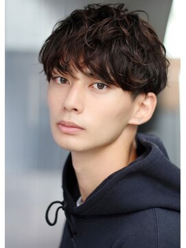 リークフー(Ree cu fuu) 20代30代韓流☆ツイストパーマショートマッシュアッシュブラック