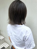 フロート 小阪店(float) アッシュグレー_マロンベージュ Aラインボブ かきあげ