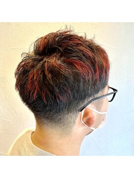 ジレ(giLet) メンズ　レッドメッシュ