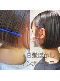 白髪ぼかしインナーカラー【伊勢原】【インナーカラー】