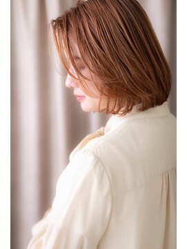 カバーヘア ブリス 志木南口駅前店(COVER HAIR bliss) 外国人風ビビットカラーうるツヤかきあげボブZ志木10代20代30代