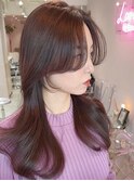 大人ガーリー×ブリーチなし◎前髪/顔周り×韓国ロング[新宿]