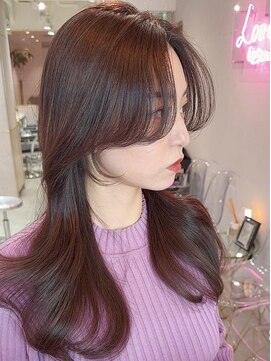 シーシンジュク 新宿南口(Sea shinjuku) 大人ガーリー×ブリーチなし◎前髪/顔周り×韓国ロング[新宿]