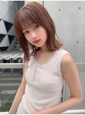 ことりベージュ ヘルシースタイル 斜めバング