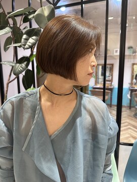 ロンド ブランシュ 錦糸町北口(Lond blanche) 明るめアッシュ 大人ミニボブ 【錦糸町】