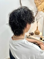 サロンドジョー(salon de joe) ツイストスパイラルパーマメンズウルフ刈り上げ 奥東巧真