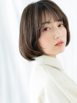 ドクターズ サロン ラブ(Dr's Salon LAB) 髪質改善カーキベージュハンサムショートボブe古河20代30代40代