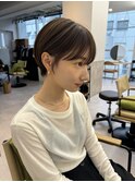 マッシュショートダブルカラー似合わせカット銀座
