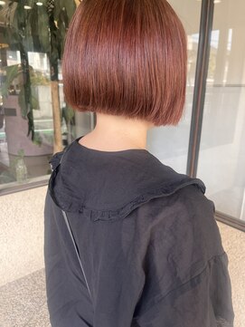 ジェクイントルジ(dekujin tri) ミニボブと橙朱カラー