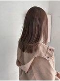 肌のトーンが１つ上がって見えるブランジュ  セミロングレイヤー