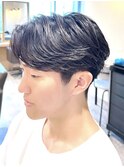 【Hale】ダークアッシュ/ニュアンスパーマNo1650韓国マッシュ