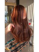 マウ(mau) orange brown highlight!