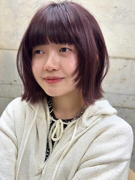 サイン 渋谷(SIGN) 10代/20代/タッセルボブ/レイヤーボブ/水光肌カラー