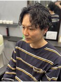 サーフカール風(襟足ツーブロック)