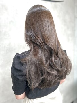 ルノン(LUNON) ホワイトグレージュミニウルフチェリーブラウンデジタルパーマ