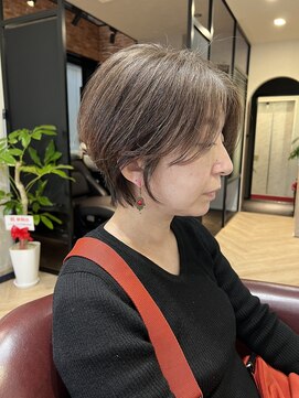 ハーツ(Heart's) 白髪ぼかし似合わせ大人ショート30代40代50代60代◎