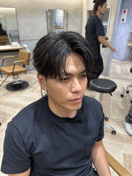 曲がる縮毛矯正専門店 バイ レイズ 名駅(曲がる縮毛矯正専門店 by RAYS) シースルーフェザーパーマセンターパート