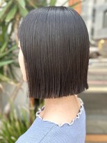 レリコ ニド(Relico-nid)&nbsp;黒髪 髪質改善20代30代40代 ワンレン切りっぱなしボブ 京都烏丸