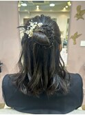 卒業式ヘアセット