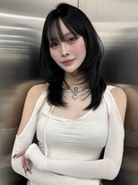 ロンプ(romp)&nbsp;くびれミディ/くびれレイヤー/ダークアッシュ ll