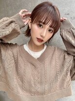 アッシュ 南町田グランベリーパーク店(Ash)&nbsp;レイヤーボブ×ピンクベージュ