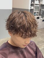 ノイセルヘアー(Noisyle Men's hair) リバースセンターパート/ニュアンスパーマ/ダウンバング/MEN'S◎