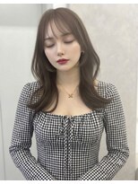 アトラスサロン 札幌大通り(Atras.salon)&nbsp;アッシュベージュの髪質改善くびれレイヤーセミロング